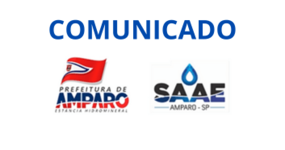Comunicado Água SAAE Amparo